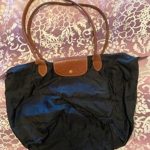 Long Champ Le Pliage LRG  blck Nylon shoulder bag